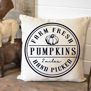 Fall Pillow Cover, Farm Fresh, Indoor/Outdoor